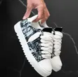 Numeris Atelier Low "Chalk Black" Sneakers za Ngozi - 2