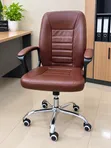 Boss Office Products Kiti cha Ofisi cha Ngozi - Brown/Black - 2