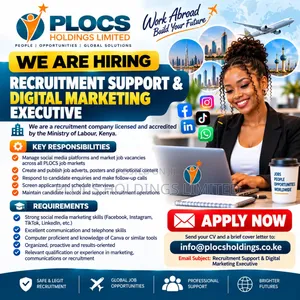 Recruitment Support & Digital Marketing Executive Hiring