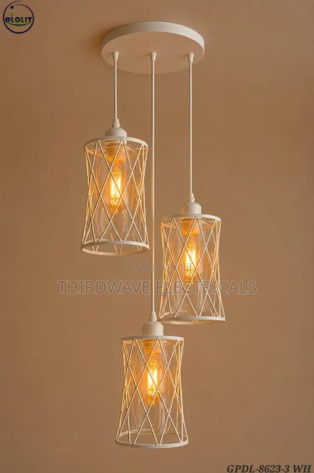 Taa Mpya ya Chandelier ya Chandelier ya Criss-Cross ya 3-in-1 - 1