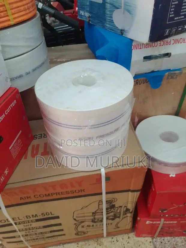 Heavy-Duty White Canvas Delivery Hose 3 Inch - 1