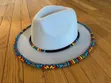 Beaded Fedora Hats - 3