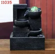 Tranquil Cascade LED Fountain ya Mezani - 2