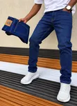 Slim Fit Designer Jeans za Wanaume - 2