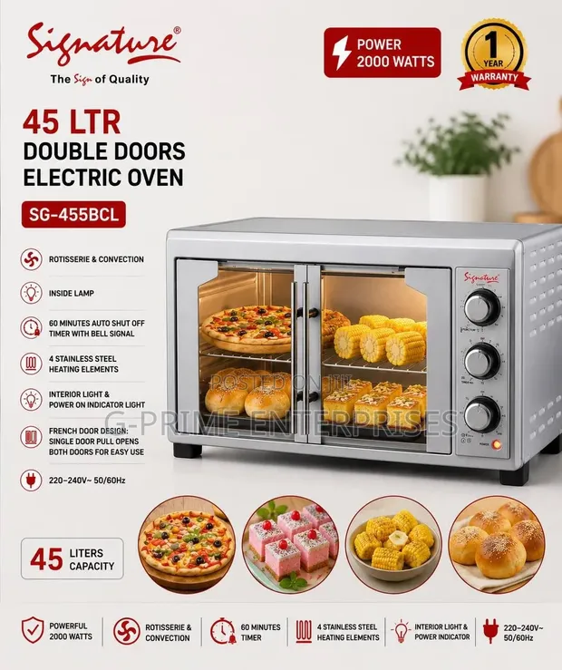 SIGG Electric Oven Double Door 45L - 1