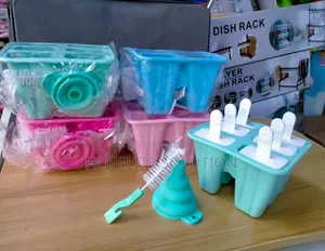 Seti ya Moulds za Popsicle za Silicone 6-Slot