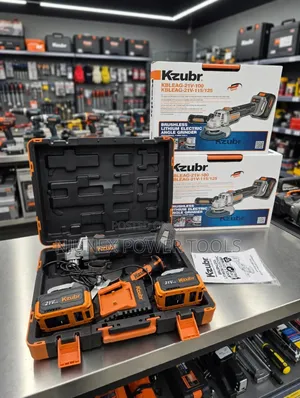 Kzubr KBLEAG-21V Brushless Cordless Angle Grinder Set (115/125mm)