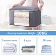 80L Foldable Clothes Organizer Bag with Clear Front Pane - 2
