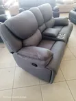 Sofa ya Kifahari ya Kukunja ya Viti Viwili - Kijivu - 2