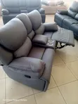 Sofa ya Kifahari ya Kukunja ya Viti Viwili - Kijivu - 3