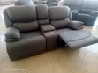 Sofa ya Kifahari ya Kukunja ya Viti Viwili - Kijivu - 4