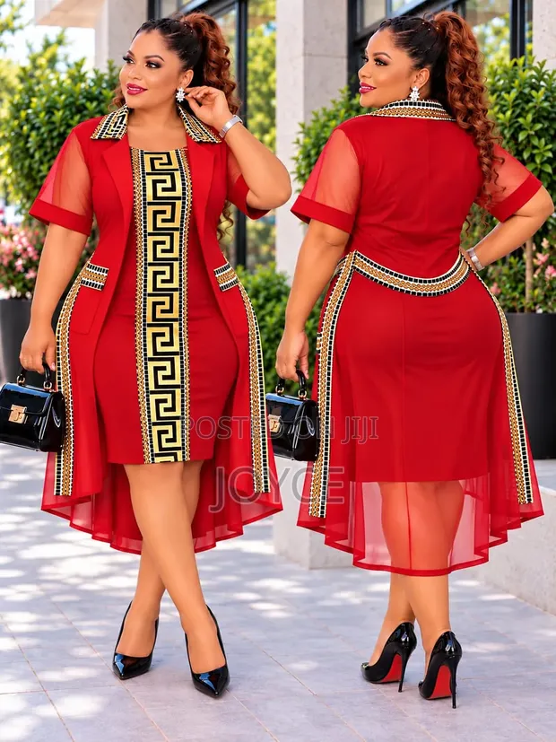 Set ya Gauni na Koti Vipande Viwili - 1