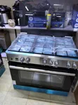 Haier 90x60cm 5-Burner Gas Cooker with Wok Burner & Full Oven - 3