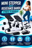 Twist Mini Stepper with Resistance Bands & LCD Monitor - 2