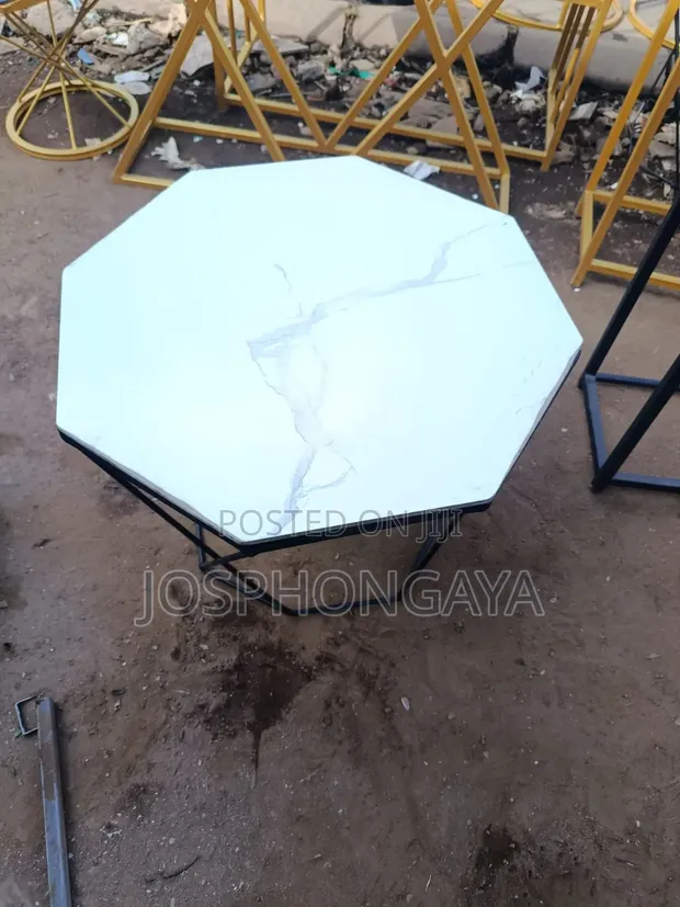 Nesting Coffee Table - Brand New Metal & Glass - 1