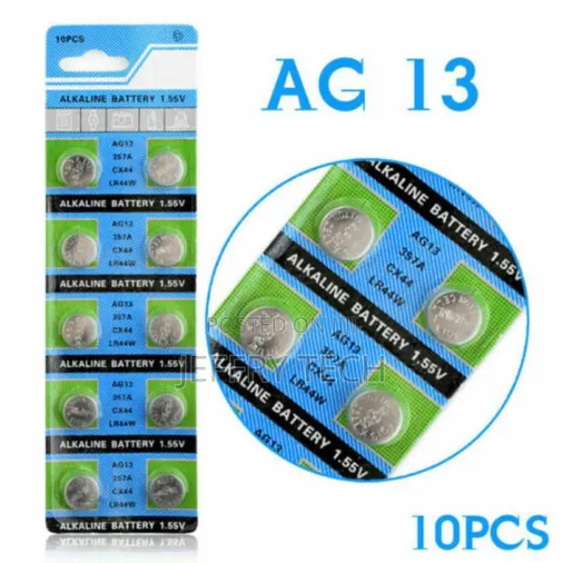 TMI LR44 Alkaline Battery - 1.5V for Small Electronics - 1