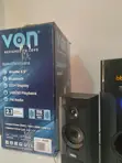 VON 2.1 Subwoofer Speaker - 116W RMS, Bluetooth, USB/SD, FM Radio - 5