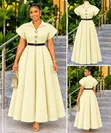 Short Sleeved Maxi Dress - 3