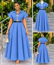 Short Sleeved Maxi Dress - 4