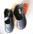Crab Kids Girls Black School Shoes Size 35 - 1