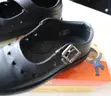 Crab Kids Girls Black School Shoes Size 35 - 2