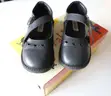 Crab Kids Girls Black School Shoes Size 35 - 3
