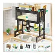 Single Layer Over Sink Rack with Glass Acrylic Cover - 1