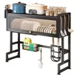 Single Layer Over Sink Rack with Glass Acrylic Cover - 4