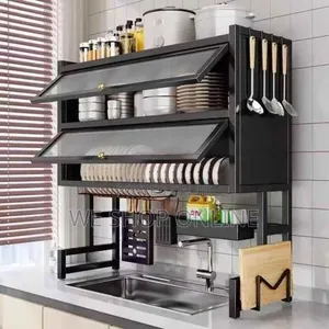 Double Layer Over Sink Rack with Acrylic Cover