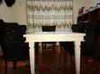 High Quality White Dining Table with 6 Black Seats - 3