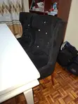 High Quality White Dining Table with 6 Black Seats - 4