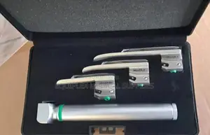 Set ya Laryngoscope ya Miller ya Watoto wachanga (Saizi 00, 0, 1) - Chuma cha Kutuo