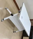 White Foldable Office Desk - Mobile Computer Table - 4