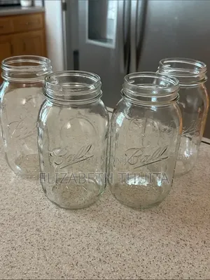 Ex-UK Glass Storage Jars (No Lids)