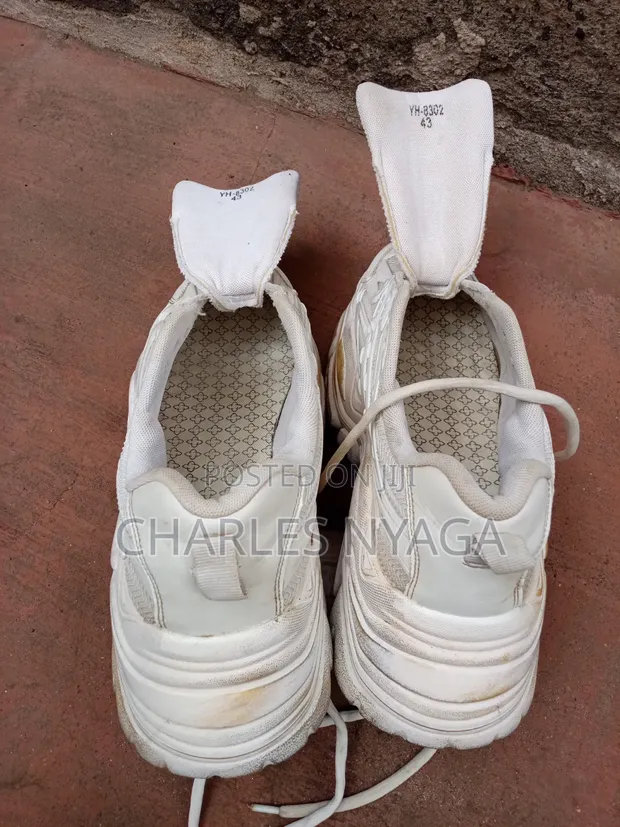 YH+STUDIO Chunky White Sneakers - Size 43 - 1