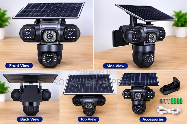 V380Pro Solar Powered CCTV Camera - 1