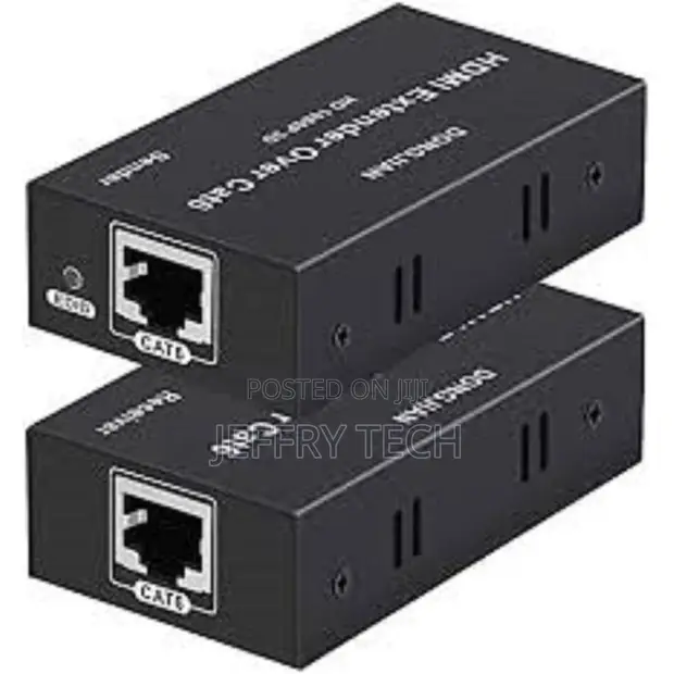50m HDMI Extender 1080P 60Hz - Video Over Ethernet Cat6 - 1