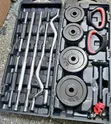 58KG Adjustable Dumbbell and Barbell Set with Case - 1