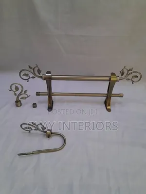 Vitimba vya Pazia vya Bronze & Antic Gold Vilivyopakwa Poda