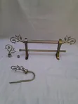 Bronze & Antic Gold Powder-Coated Curtain Rods - 1
