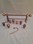 Bronze & Antic Gold Powder-Coated Curtain Rods - 2