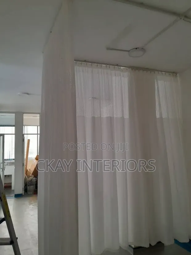 White Hook Tape Hospital Curtains - Good Quality - 1