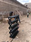 All Black 15 Pair Foldable Pallet Shoe Rack - 1