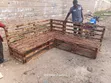L-Shaped 7-Seater Pallet Seat - 1