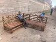L-Shaped 7-Seater Pallet Seat - 3