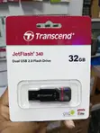 Transcend JetFlash 340 32GB USB 2.0 OTG Flash Drive - 1