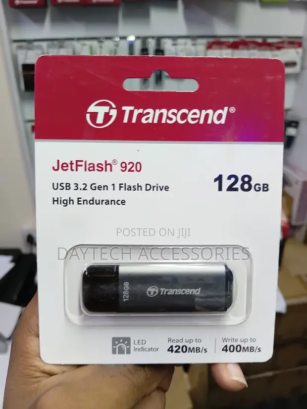 Transcend JetFlash 920 128GB USB 3.2 Gen 1 Flash Drive - 1