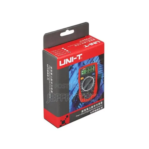 UNI-T UT-33D Digital Multimeter - AC/DC Voltage, Resistance, Temp - 1