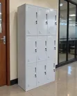 9 Door Metallic Locker Cabinet - Lockable Steel Storage Cupboard - 4