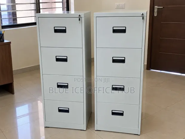 4 Drawer Lockable Metallic Filing Cabinet - Mpya Kabisa - 1